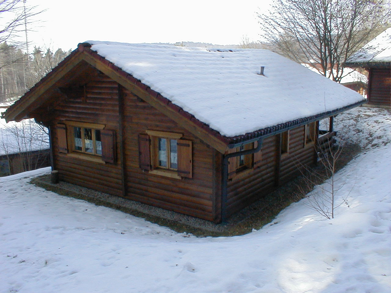 Auch besonders im Winter sehr stimmungsvoll (Febr. 2017) / Hütte in Stamsried / Bayerischer Wald
